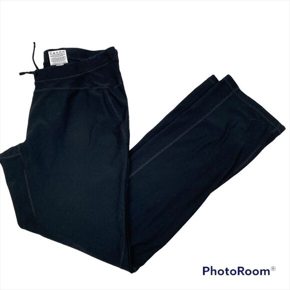 Ladies Nike Dri-Fit Black Zipper Bottom Detail Athletic Pants Size Large - Picture 1 of 13